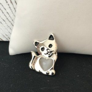 Lia Sophia - Silver Cat Pin